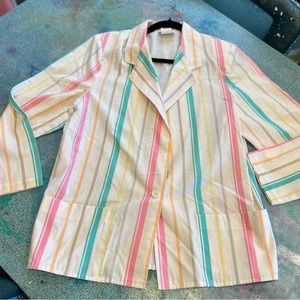 Vintage Candy Striped Blazer